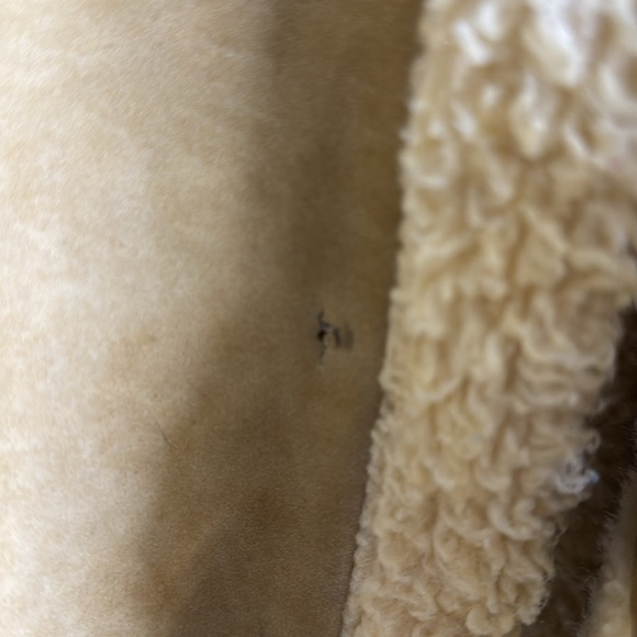 Vintage 70s Rancher Coat Mens Size medium Brown Faux Suede Shearling Ranch - Picture 5 of 8